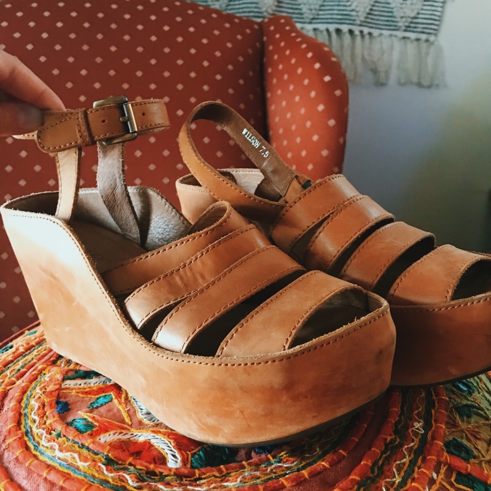 Chocolat Blu Platform Wedges